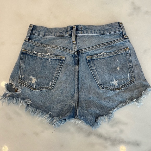 AGOLDE high waited jean shorts size 26. Worn once. - Picture 2 of 3